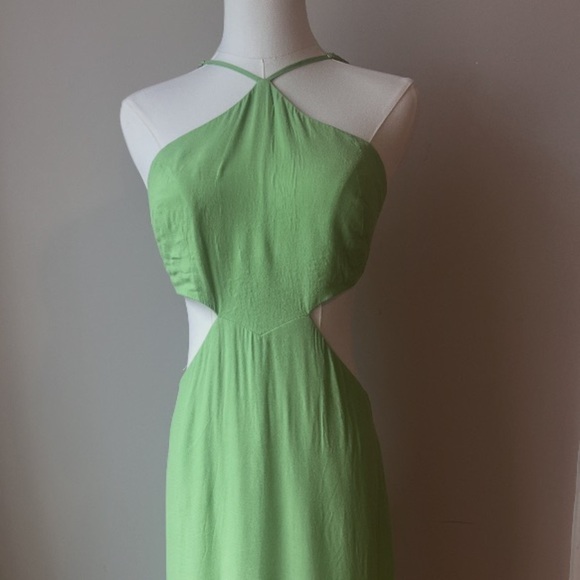 louna Elegant Green Halter Dress size small - Picture 5 of 5